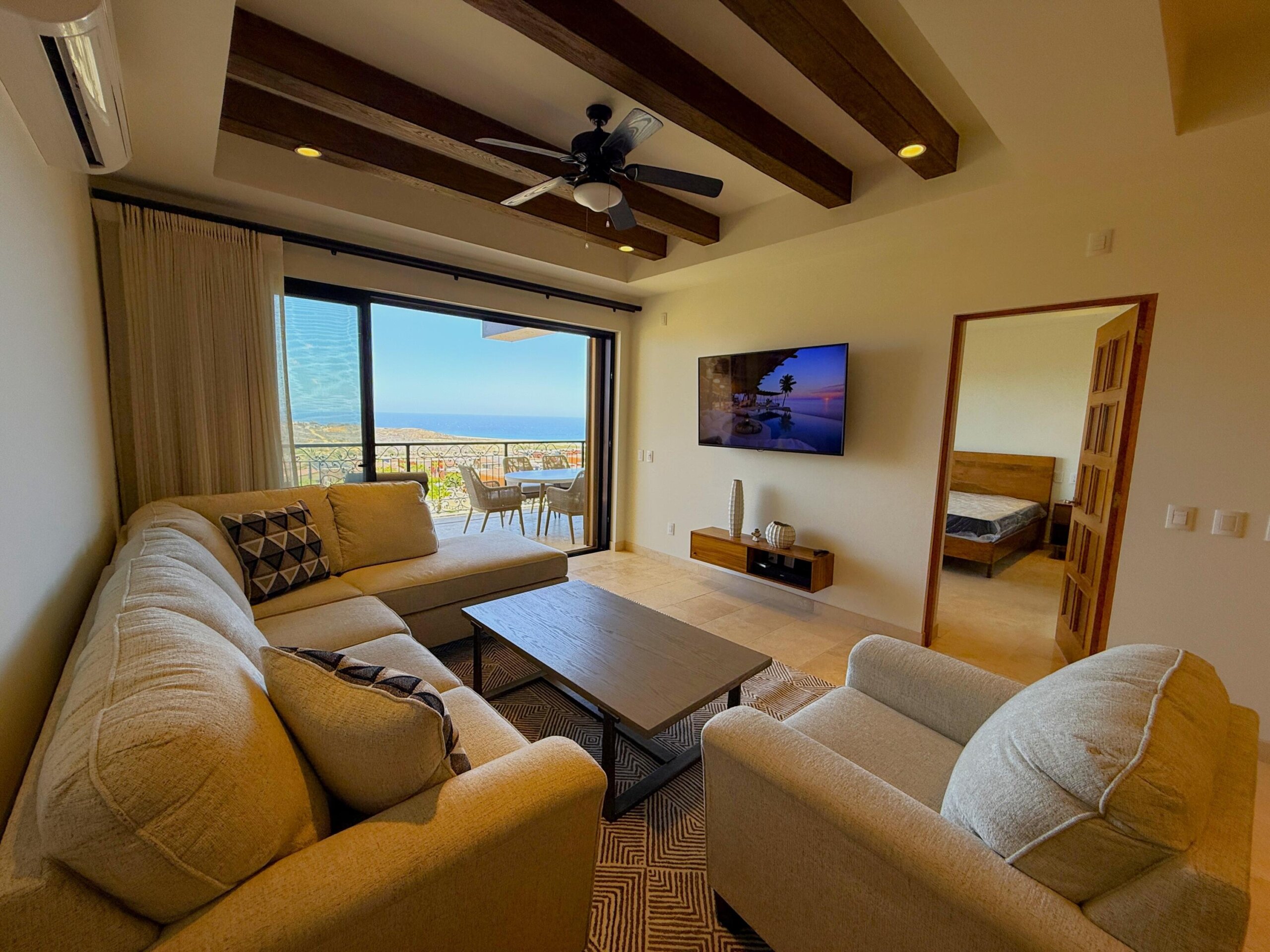Los Cabos Copala Elegant residence in exclusive Copala at Quivira, Cabo's premier golf community. Fully remodeled and tastefully finished, this move-in-ready unit offers comfort, sophistication, and strong rental potential. Price excludes furniture; available for an additional for sale