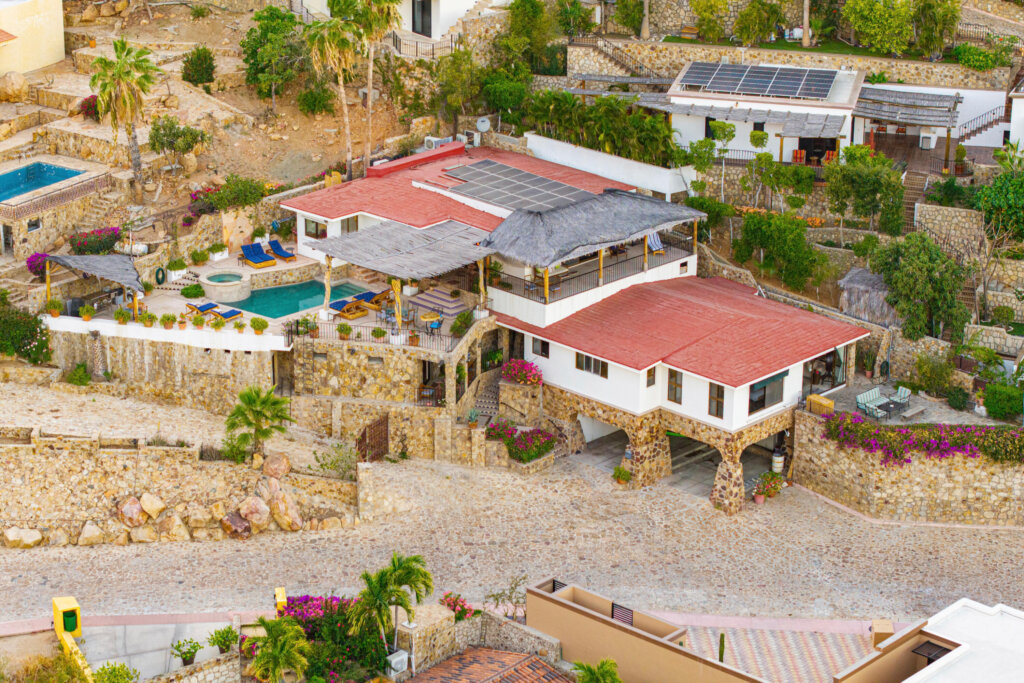 Los Cabos Pedregal Csl Villa Felicidad is a 5-bedroom, 5.5-bath residence in Pedregal that combines scale, location, and proven income potential. Set just minutes from the main gate and within walking distance to the marina, it offers effortless access to Cabo's best dining and nightlife while maintaining privacy. The home features a private pool, expansive terraces, and panoramic marina – 25 Camino Grande Pedregal, Cabo San Lucas, BS