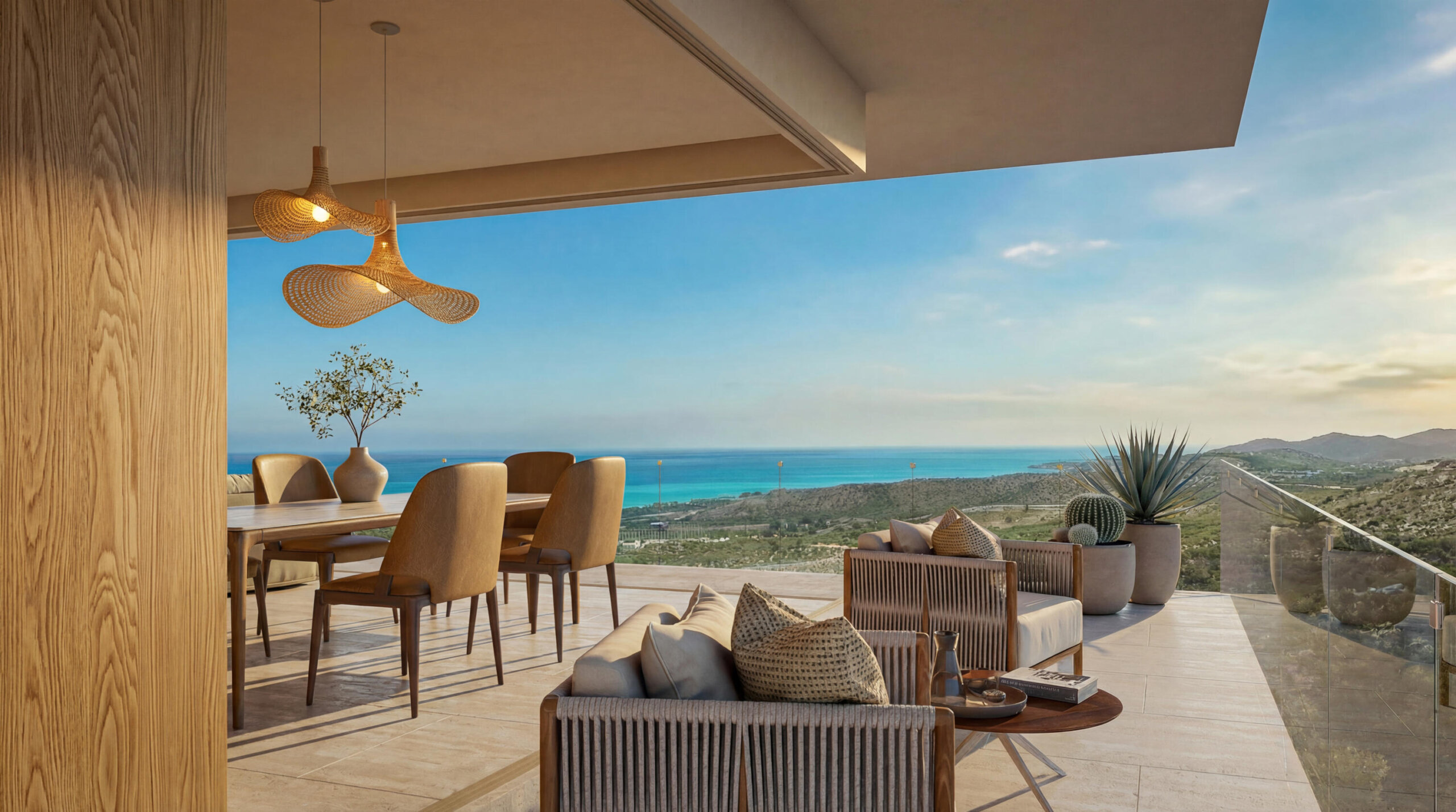 Los Cabos Hideaways Spacious 4-bedroom residence at Hideaways, a boutique development in San José del Cabo positioned at one of the highest points in the area, offering panoramic ocean, city and mountain for sale