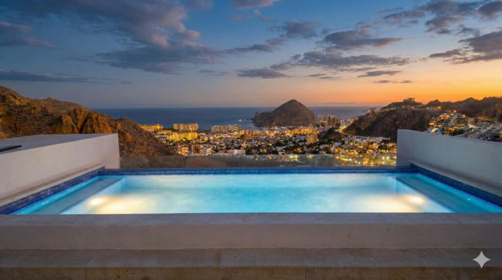 Los Cabos Breeze Of Cabo Discover the charm of Ground Floor Unit #103 at Breeze of Cabo, located in the sought-after Sunset area of Cabo San Lucas.This modern 2-bedroom, 2-bathroom condo features a spacious private patio — perfect for enjoying the warm weather and outdoor living. , the unit includes underground parking and access to a shared rooftop with a swimming pool and panoramic ocean – Breeze of Cabo #103, Cabo San Lucas, Cabo San Lucas, BS