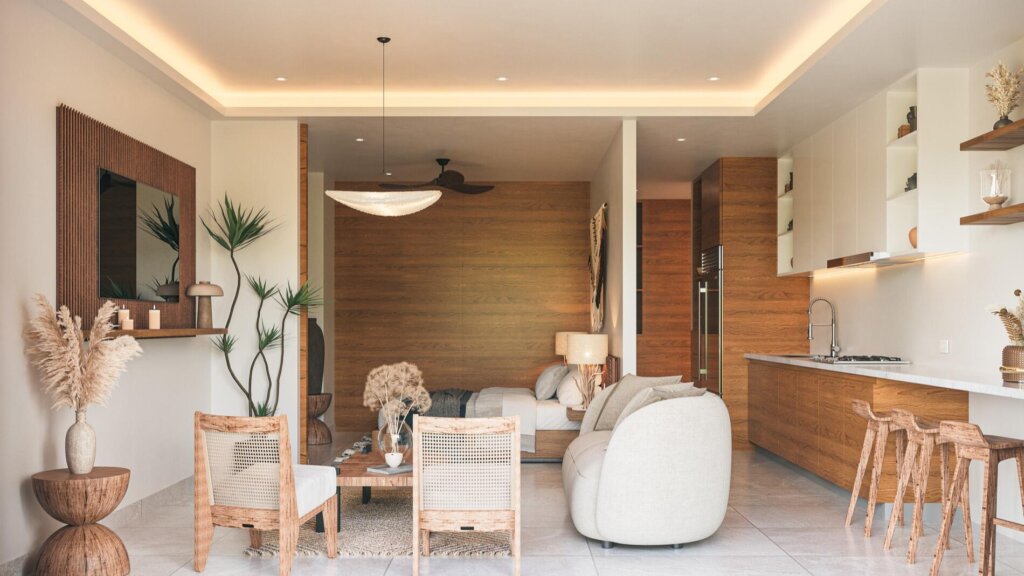 Los Cabos Terra 192 Discover Terra 192, an exclusive residential development currently in presale, located in the heart of Cabo San Lucas, just 300 meters from downtown. This boutique project offers 48 luxury condos with modern design and top-tier amenities, making it an ideal investment opportunity or personal retreat.Condo Features:• Studio (1 bedroom)• 1 bathroom• kitchen with quartz countertop• Mini-split A/C unit• Built-in closets included• 60 m2Development Amenities:• Rooftop infinity pool with lounge area• Fully equipped gym• Pool bar and hammock area• Elevator • Underground parking• Lobby with concierge service• 24/7 security and controlled access Pricing & Delivery:" Price MN – Calle de La Laguna, Cabo San Lucas, BS