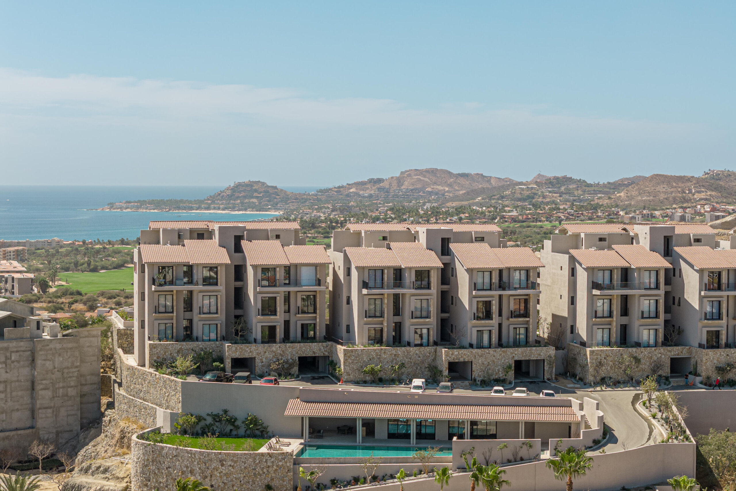 Los Cabos Costarena Costarena is a thoughtfully crafted community in San José del Cabo, Mexico, where contemporary design meets the natural beauty of the Baja Peninsula. Located within the gates of Club Campestre San José, these low-density neighborhoods offer a secure and private retreat. This exclusive lower-level condo boasts unobstructed for sale