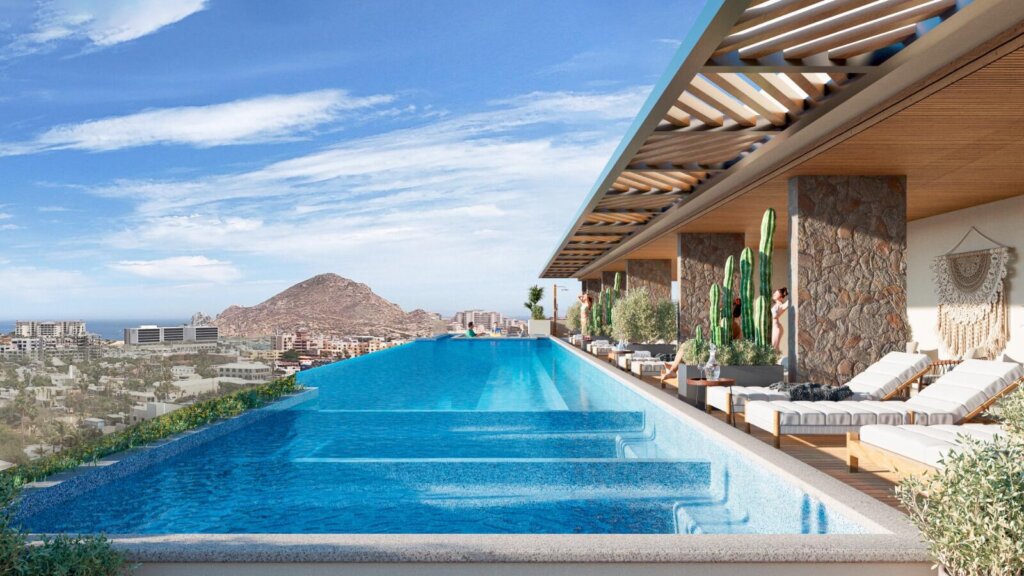 Los Cabos Terra 192 Discover Terra 192, an exclusive residential development currently in presale, located in the heart of Cabo San Lucas, just 300 meters from downtown. This boutique project offers 48 luxury condos with modern design and top-tier amenities, making it an ideal investment opportunity or personal retreat.Condo Features: • Studio • 1 full bathrooms • kitchens with quartz countertops • Mini-split air conditioning units • Built-in closets included • Units ranging from 64.35 mt2Development Amenities: • Rooftop infinity pool with lounge area • Fully equipped gym • Pool bar and hammock area • Elevator for convenient access • Underground parking • Lobby with concierge service • 24/7 security and controlled access ￼Pricing & Delive Discover Terra 192, an exclusive residential development currently in presale, located in the heart of Cabo San Lucas, just 300 meters from downtown. This boutique project offers 48 luxury condos with modern design and top-tier amenities, making it an ideal investment opportunity or personal retreat.Condo Features: " Studio " 1 full bathrooms " kitchens with quartz countertops " Mini-split air conditioning units " Built-in closets included " Units ranging from 64.35 mt2Development Amenities: " Rooftop infinity pool with lounge area " Fully equipped gym " Pool bar and hammock area " Elevator for convenient access " Underground parking " Lobby with concierge service " 24/7 security and controlled access üPricing & Delivery: " – De la laguna, Cabo San Lucas, BS