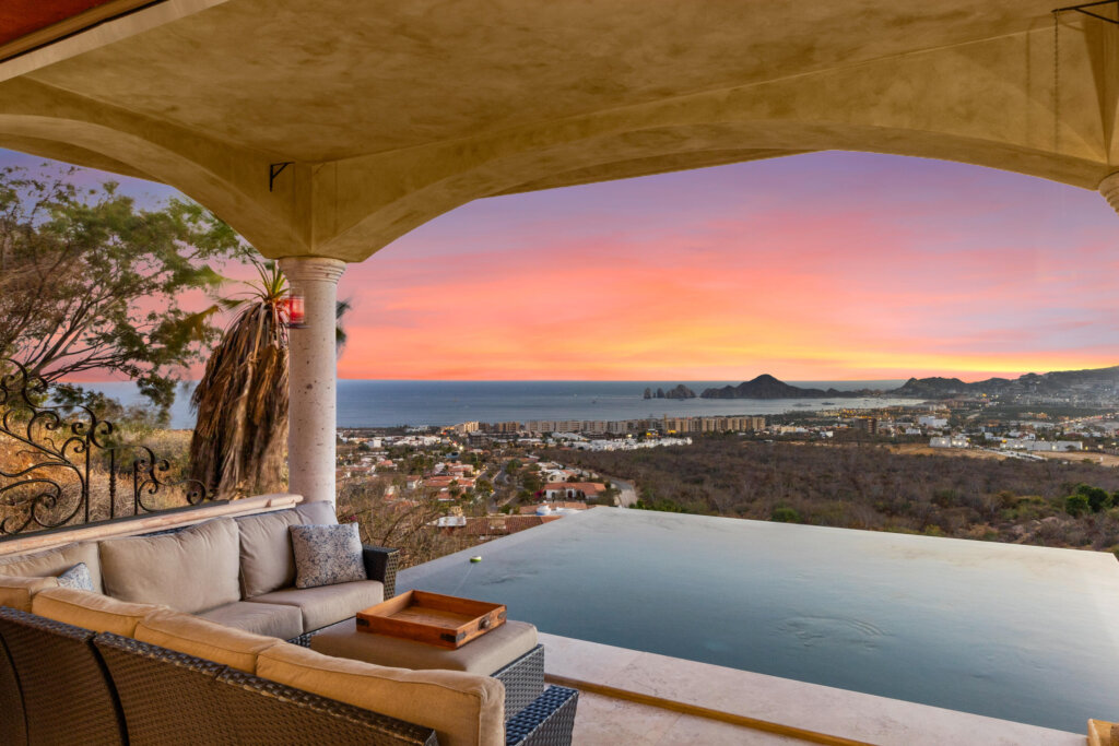 Los Cabos Rancho Par-El Cielito For the buyer seeking the privacy of a villa combined with the convenience of a condo, this condominium is a gem that stands apart. With a footprint so spacious it serves as a large private residence--featuring four spacious bedrooms and 4.5 immaculate bathrooms--the property provides the space and character of a standalone villa. Every corner of this residence has been maintained at the highest level, demonstrating care that's evident the moment you step inside.Morning coffee is enjoyed with the sunrise, and evening cocktails are toasted against the sunset--all while overlooking the iconic, unobstructed blue of the bay. The flow between indoor and outdoor living is smooth, anchored by your own private pool and protected by premium electric hurricane shutters and screens. – Flor de Betania, Cabo Corridor, BS