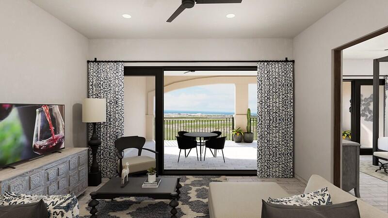 Los Cabos Mavila Spacious 2-bedroom 2-bath condo located in Mavila Towers within Quivira Los Cabos. This well-designed unit features an open living-dining area, fully equipped kitchen, and large private terrace with panoramic for sale