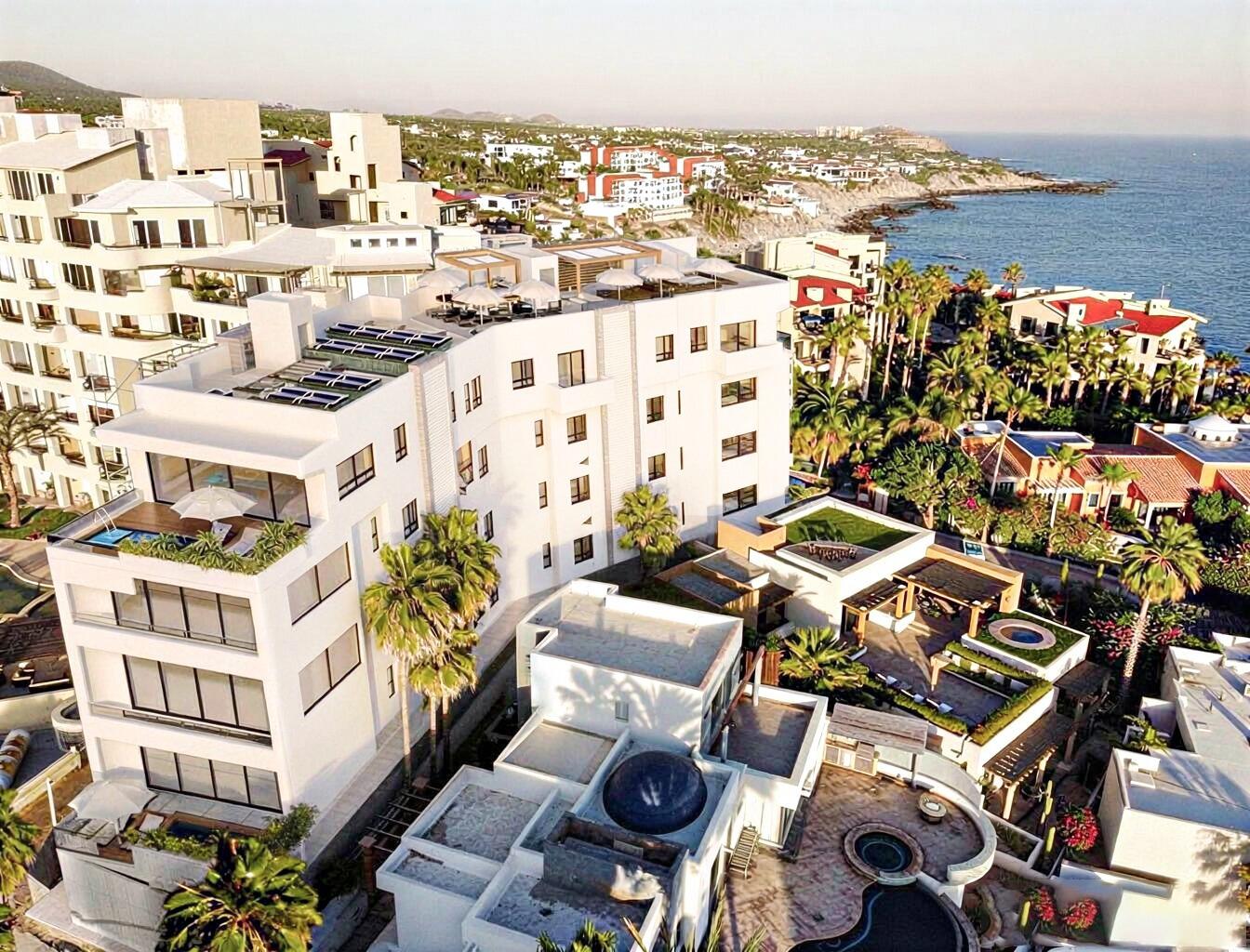 Los Cabos Montigny Montigny is an exclusive boutique development featuring only 11 residences, and stands among the very few brand-new condominium options on the corridor's ocean side in Cabo San Lucas. Ideally located just a short walk from the renowned Monuments Beach, these homes offer unparalleled direct for sale