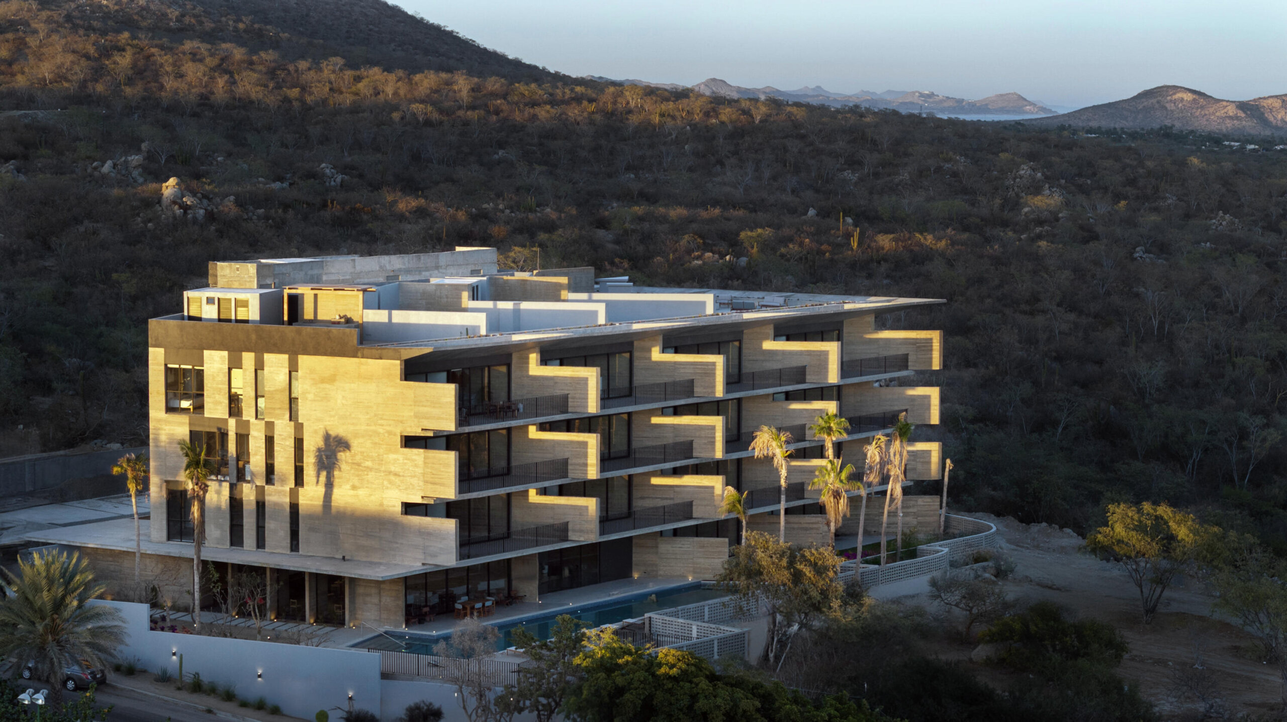 Los Cabos Or Cabo Boutique Residences 2 bedroom PH unit with private rooftop. OR is an award-winning, architect-designed residential project in the Cabo Corridor by Jacobo Micha (Archetonic), recipient of the BLT Built Design Award (2025). With only 25 residences, it offers a rare boutique living experience defined by privacy, quiet luxury, and architectural distinction. The fan-inspired design maximizes orientation, natural light, and for sale
