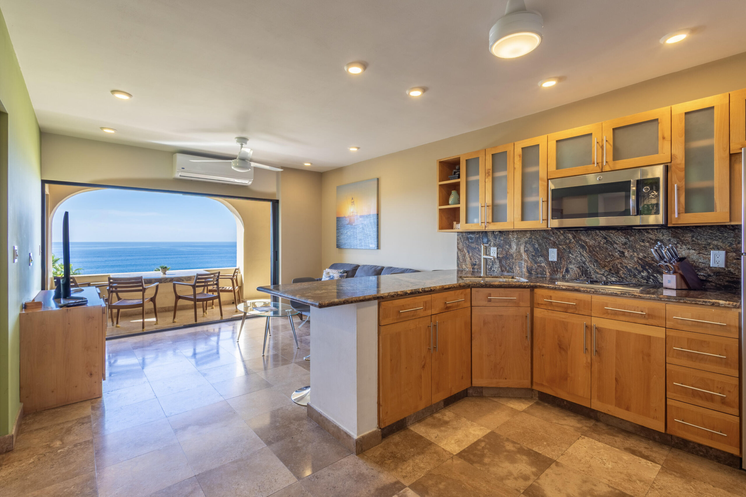 Los Cabos Plaza Calafia Experience coastal elegance in this beautifully redesigned condo showcasing panoramic for sale
