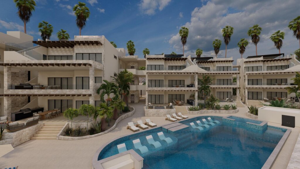 Los Cabos Serenity At Cerritos Discover this exclusive luxury development located in the heart of Cerritos Beach, Baja California Sur. Serenity at Cerritos features 15 stunning condos spread across five standalone buildings, with only one unit per level offering privacy and a serene living experience. Strategically situated within walking distance of the beach, Serenity at Cerritos provides the perfect escape to Baja's natural beauty, combining comfort and convenience. Each spacious 3-bedroom, 3-bathroom condo includes: carpentry, quartz countertops, fully equipped kitchen with cooktop, oven, fridge, microwave and dishwasher. Optional upgrades: wine fridge, washer & dryer, terrace grill, hurricane shutters, fire pit. Don't miss this incredible opportunity to become part of this extraordinary development. – Serenity at Cerritos-Garden, Pacific, Pacific, BS