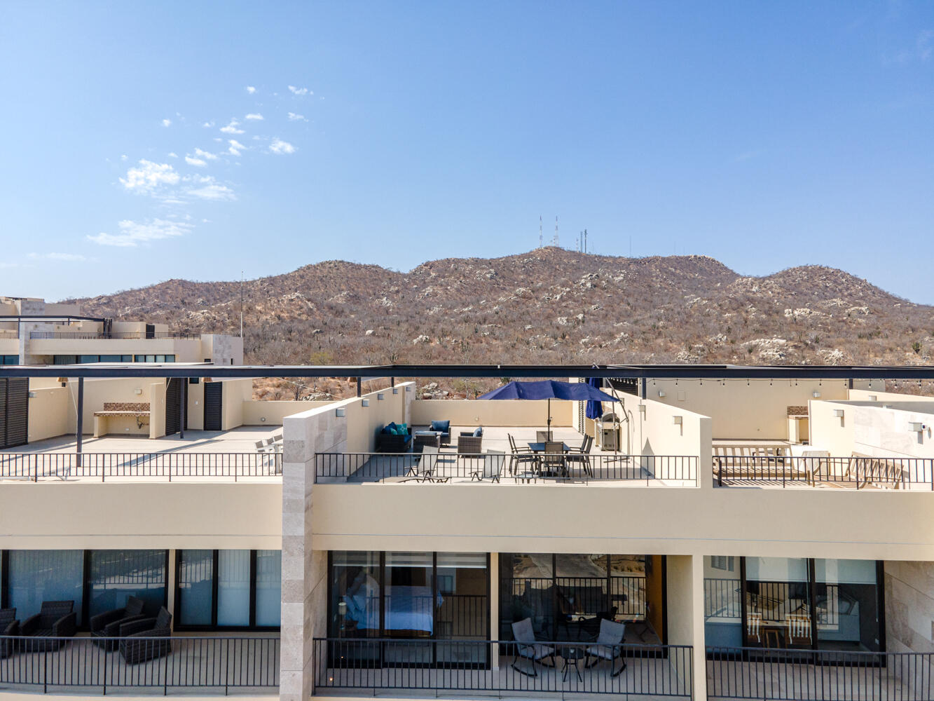 Los Cabos Solaria Welcome to Solaria Penthouse C-403, a stylish two-bedroom condo in El Tezal that offers both comfort and flexibility. Delivered turnkey, it's ready to enjoy or operate as a high-performing Airbnb. The private rooftop terrace features unobstructed for sale