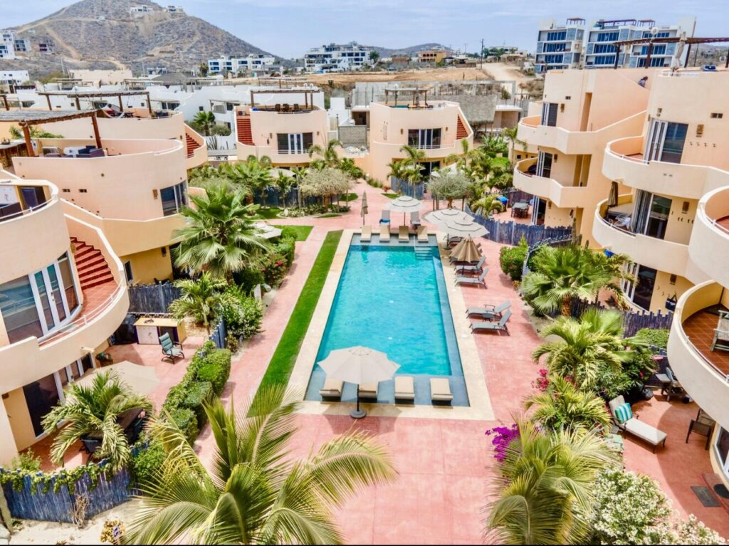 Los Cabos Cerritos Sunrise PRICED TO SELL!!Welcome to Cerritos Sunrise, where comfort meets style just one block from the iconic Cerritos Beach renowned for its world-class surf and swimmable waters.This beautifully upgraded ground-floor condo features 2 oversized bedrooms and 1.5 bathrooms, and has been meticulously maintained by its original owner. The property has been fully renovated with high-end finishes, designer furnishings, and a modern, fully equipped kitchen, making it truly move-in ready.Enjoy an open-concept layout that flows seamlessly to a spacious private terrace, perfect for entertaining. The terrace includes stylish outdoor furniture, a built-in bar with refrigerator, sink, and BBQ grill, and more--ideal for enjoying the warm Cerritos evenings. Set within a thoughtfully designed community surrounded by nature, Cerritos Sunrise offers a tranquil atmosphere along with top-notch amenities including a large community pool and proximity to some of the best local dining and entertainment spots.Don't miss this incredible opportunity.Schedule your visit today!! – Sunrise,Cerritos Beach, Pacific, BS