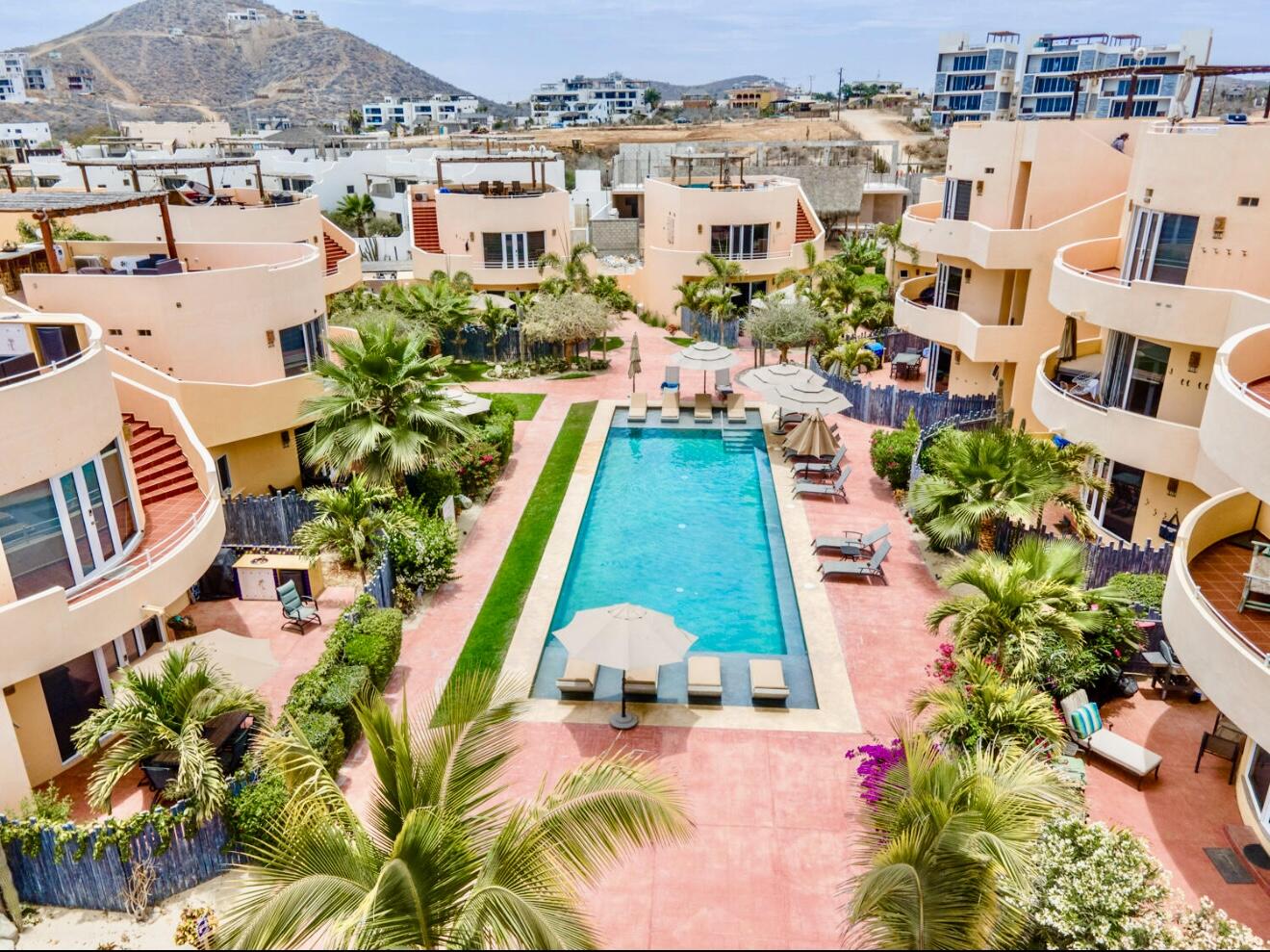 Los Cabos Cerritos Sunrise PRICED TO SELL!!Welcome to Cerritos Sunrise, where comfort meets style just one block from the iconic Cerritos Beach renowned for its world-class surf and swimmable waters.This beautifully upgraded ground-floor condo features 2 oversized bedrooms and 1.5 bathrooms, and has been meticulously maintained by its original owner. The property has been fully renovated with high-end finishes, designer furnishings, and a modern, fully equipped kitchen, making it truly move-in ready.Enjoy an open-concept layout that flows seamlessly to a spacious private terrace, perfect for entertaining. The terrace includes stylish outdoor furniture, a built-in bar with refrigerator, sink, and BBQ grill, and more--ideal for enjoying the warm Cerritos evenings. Set within a thoughtfully designed community surrounded by nature, Cerritos Sunrise offers a tranquil atmosphere along with top-notch amenities including a large community pool and proximity to some of the best local dining and entertainment spots.Don't miss this incredible opportunity.Schedule your visit today!! for sale