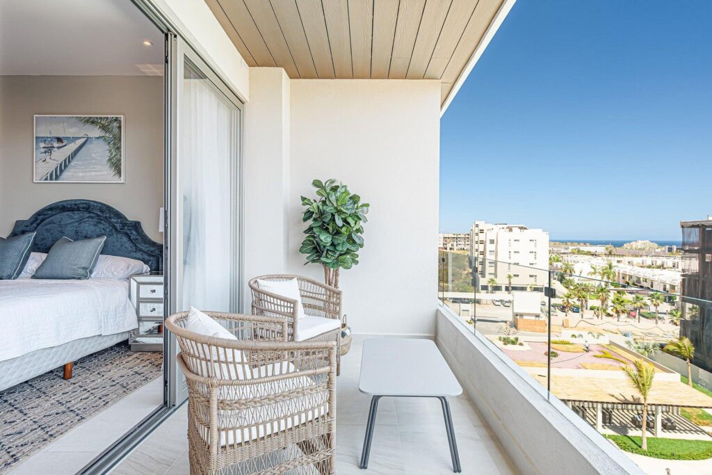 Los Cabos Vista Vela Iii Beautiful and brand new condominium located in Vistavela Fase 3, in tower number 2, at Tezal Area.Is a great location to schools, restaurants, hospitals and walking distance to Costco.Only 6 minutes ubber ride to Cabo San Lucas, wonderful vacation rental and fun amenities to enjenjoy. – VistaVela, Cabo Corridor, Cabo Corridor, BS