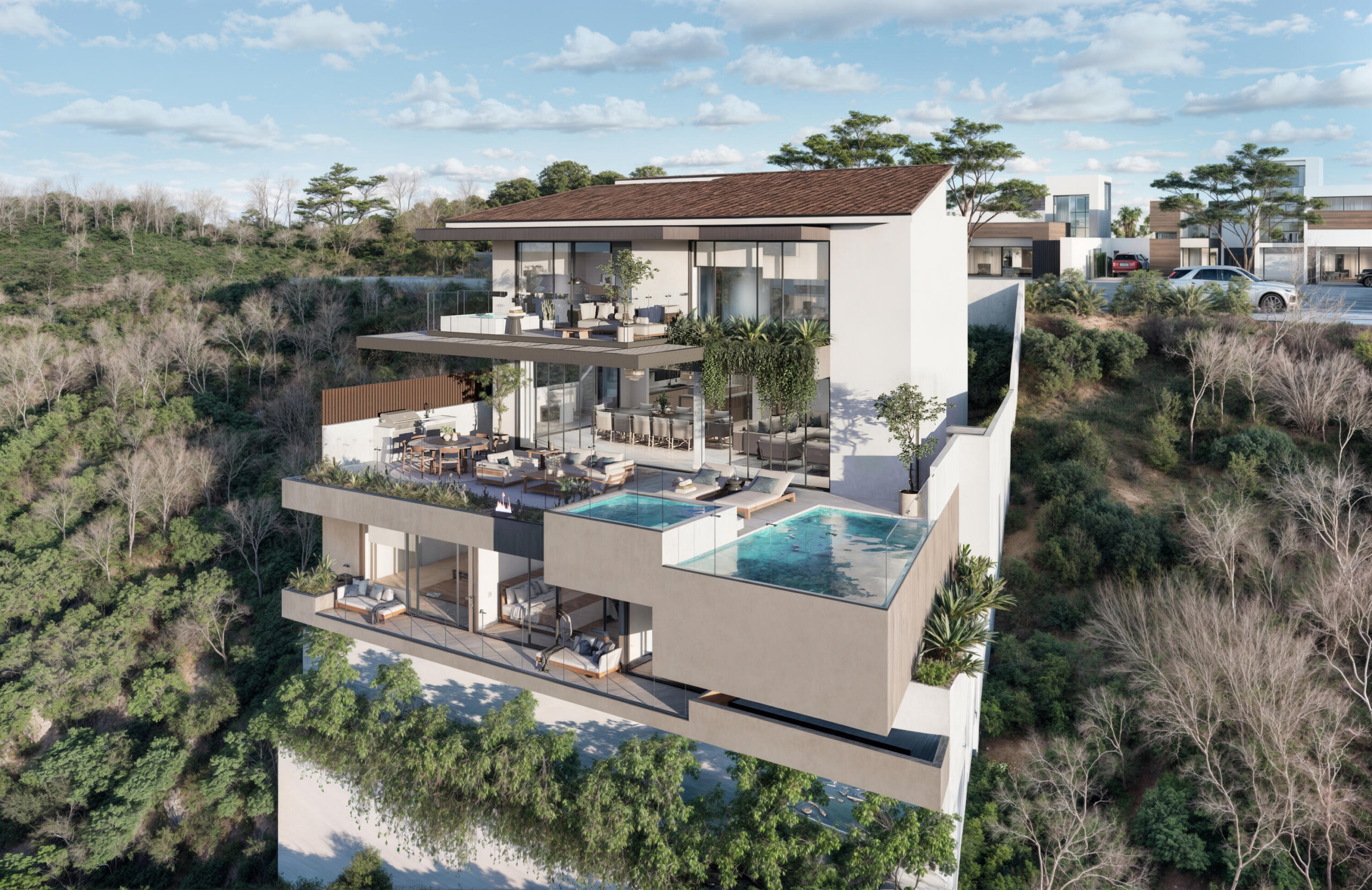 Los Cabos Pedregal Csl CASA SUNSHINE - A rare opportunity to own an exceptional home in the prestigious gated community of Pedregal, Cabo San Lucas. This stunning 5-bedroom, 4-bathroom residence features an office and multiple terraces with breathtaking bay and ocean for sale