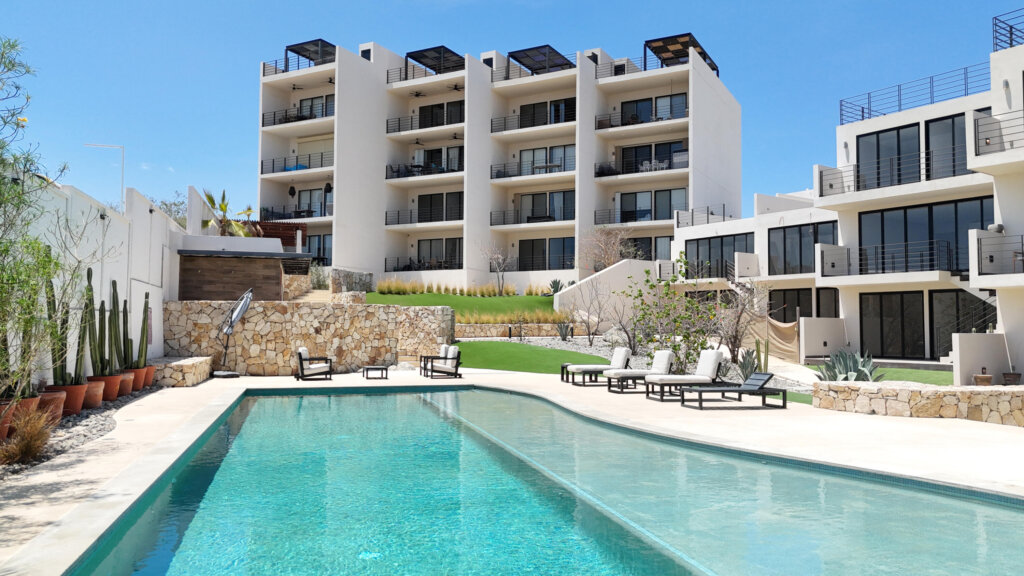 Los Cabos La Mar Experience the perfect blend of modern living and endless possibilities in this brand-new 2-bedroom penthouse condo. Never occupied and offered without furniture or appliances, this residence is a true white canvas, ready for you to design and personalize to your own style and taste.Enjoy breathtaking ocean – La Mar Penthouse with Ocean View, Cabo Corridor, BS